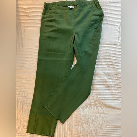 J.Jill Linen Stretch Cropped Pants, small - Picture 1 of 7